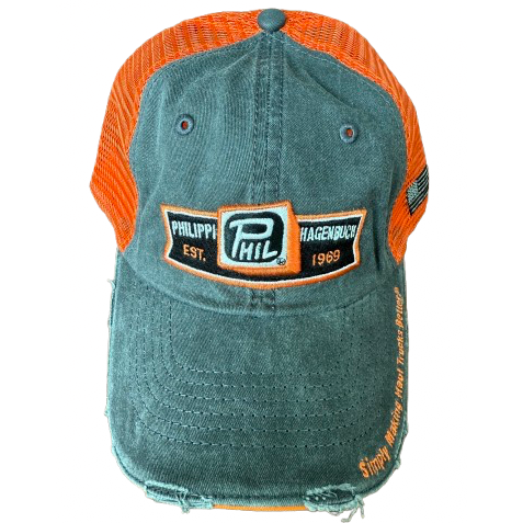 Graphite & Orange Trucker's Hat